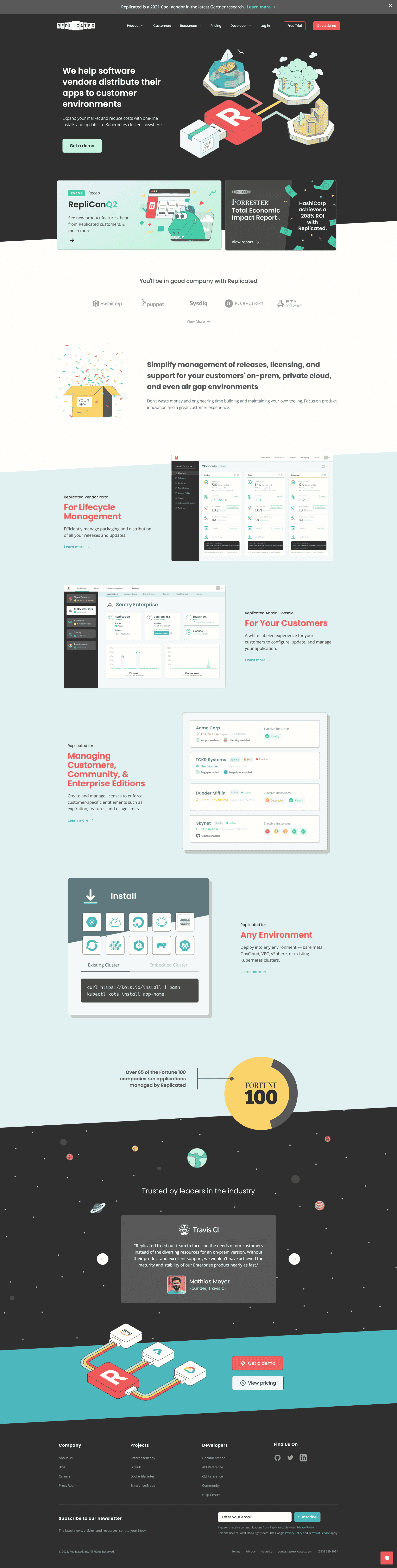 Replicated Homepage