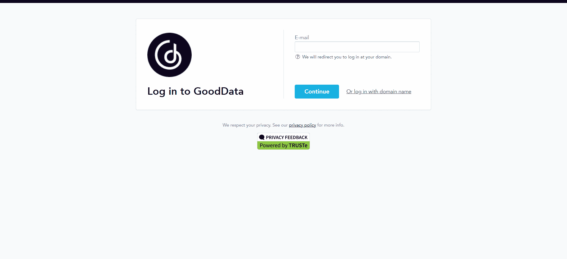 GoodData Login