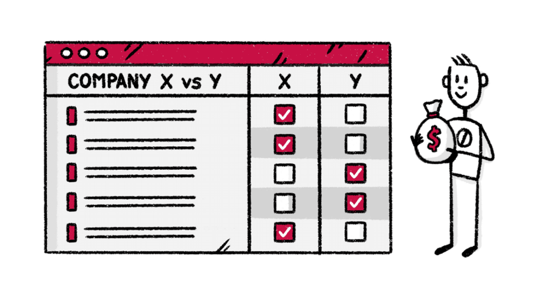 How to build comparison pages with examples