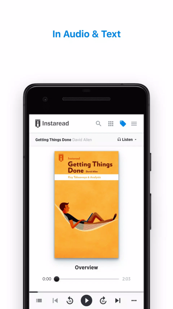 InstaRead, another Blinkist alternatives.