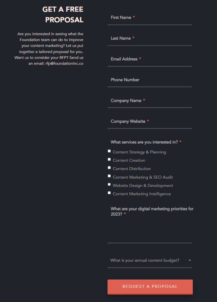 Lead Magnet Example: Proposal