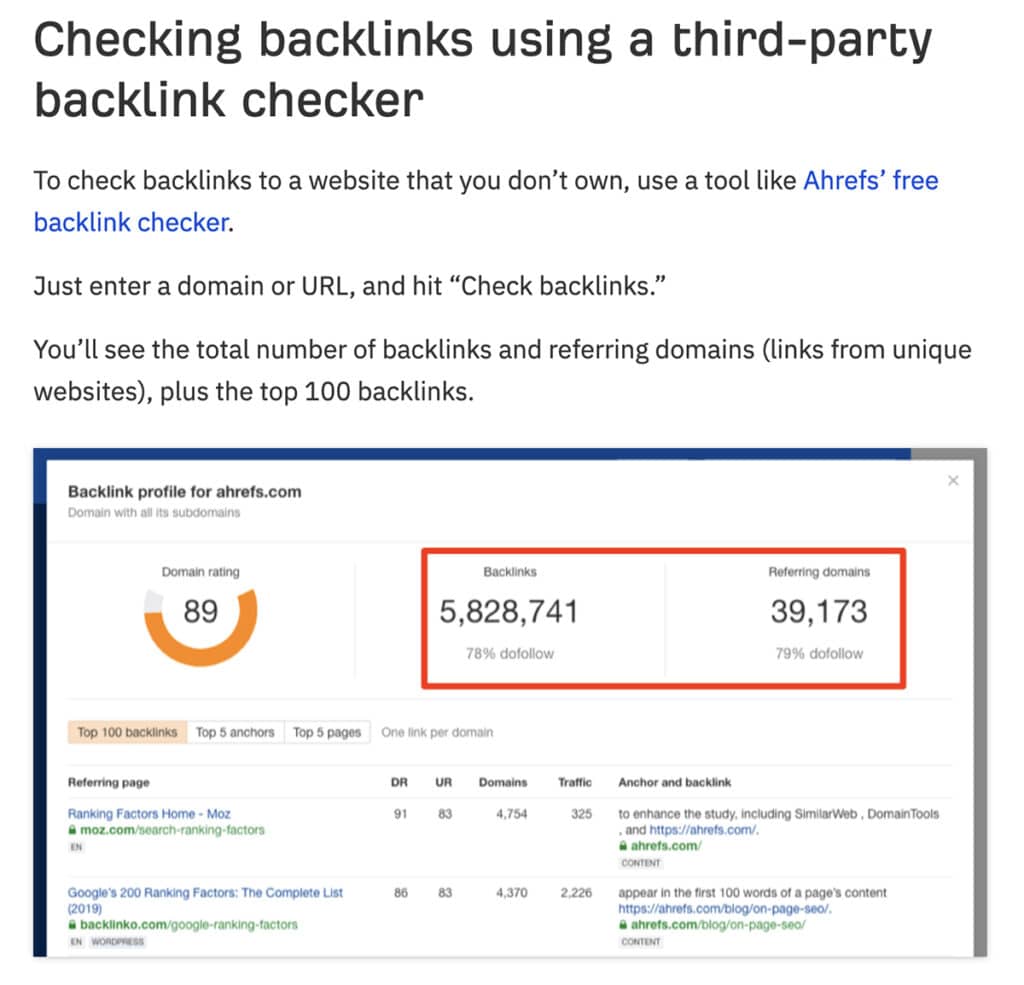 Ahref Backlink-Checker Tool