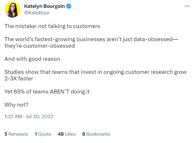 Talk to your customers