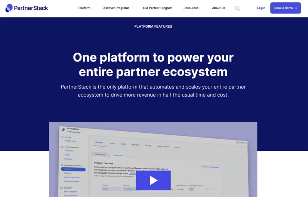 Partnerstack product page