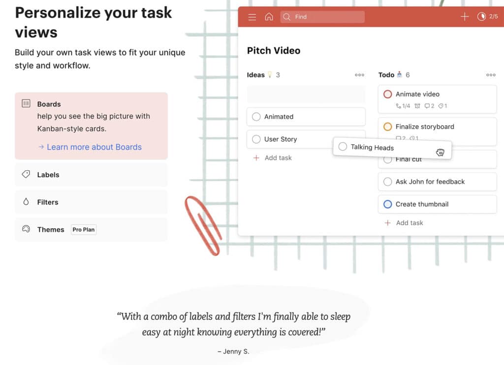 Todoist product features