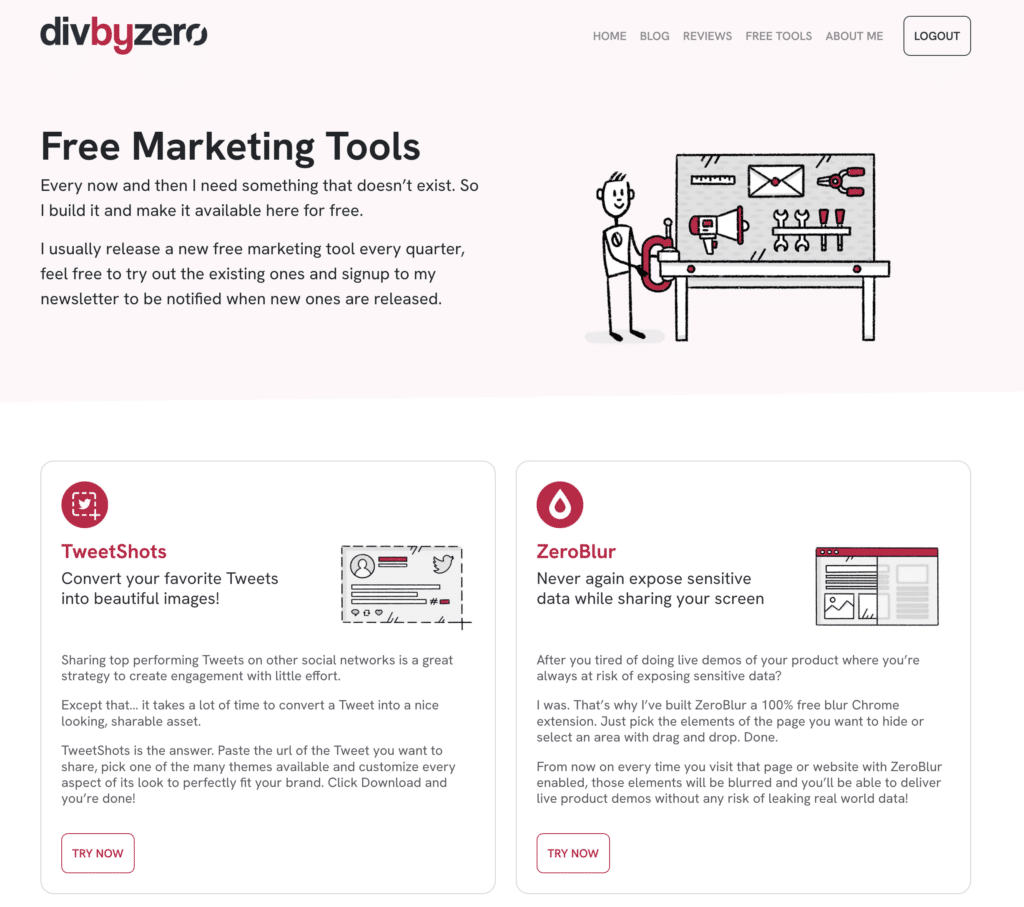 DivByZero Free Tools for SaaS Lead Generation