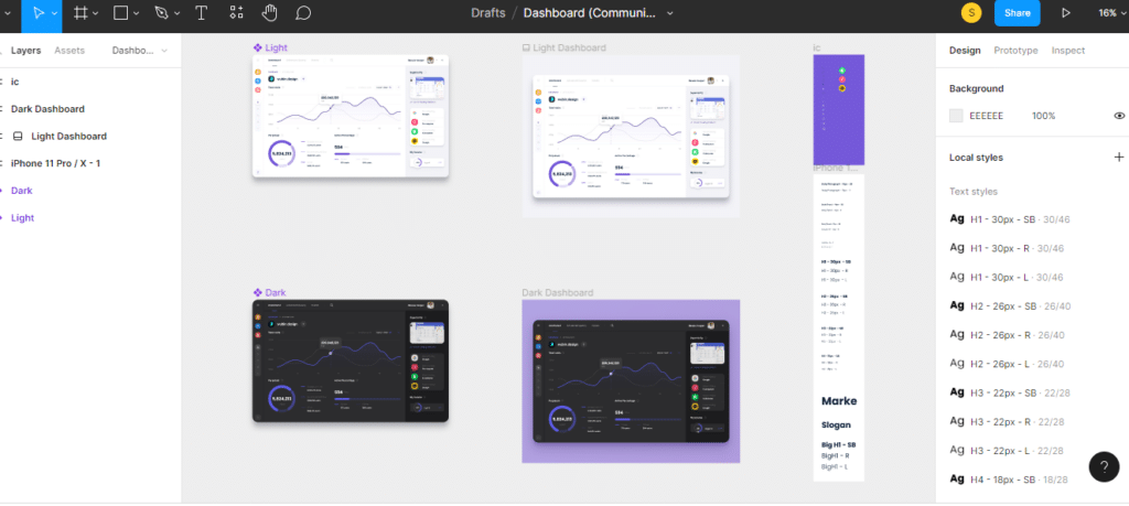 Figma, a web-based vector graphics editor and prototyping tool