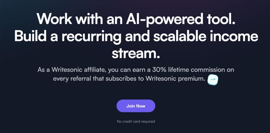 Writesonic Affiliate Program