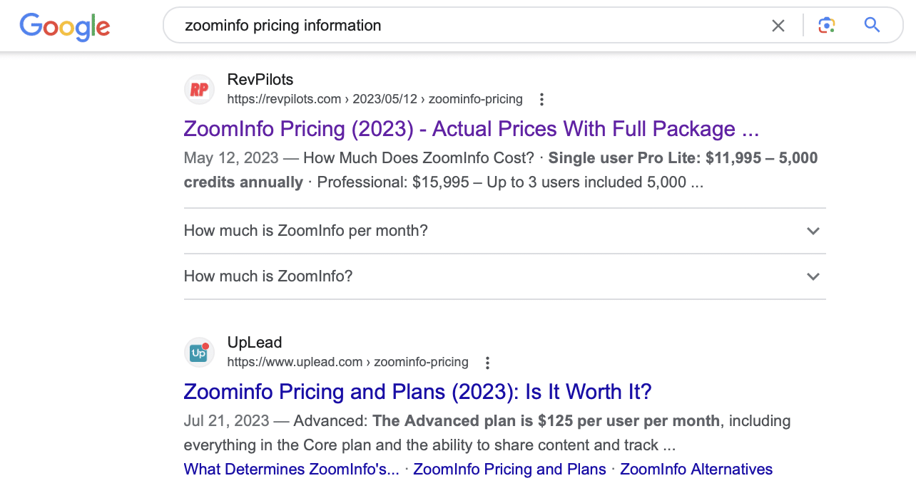 ZoomInfo Pricing (2024) - Actual Prices With Full Package Details